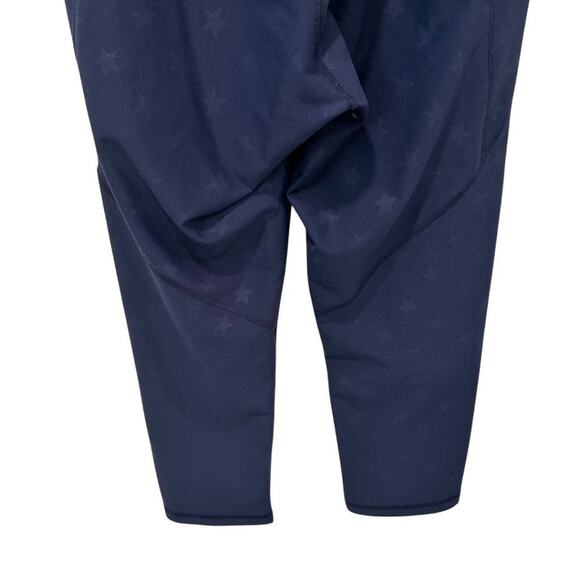 Old Navy Active High-Waisted PowerSoft Crop Leggings Blue with Star M - Picture 8 of 11